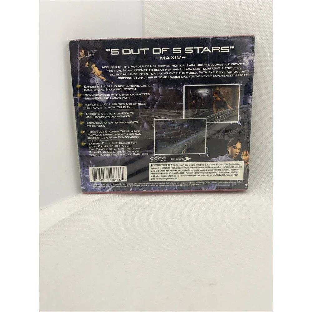 Lara Croft: Tomb Raider - The Angel of Darkness PC CD-ROM 2003 - New & Sealed